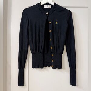 Vivienne Westwood cardigan with orb embroidery